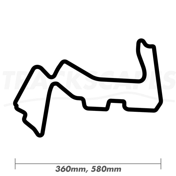Marina Bay 2008 - 2012 Singapore Racing Circuit Sculpture F1 Dimensions for 360 and 580mm Versions