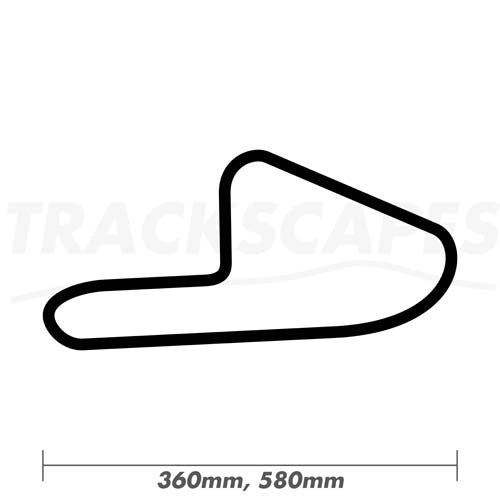 Aintree Motor Racing Club Circuit Wooden Race Track Wall Art 360 and 580mm Carving Dimensions