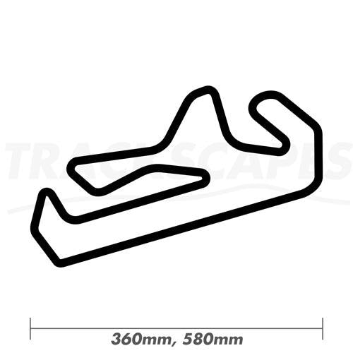 Autódromo Internacional do Algarve, Portimao, FIA Slow Fast (F1) Version Wooden Racing Track Wall Art Carving by Trackscapes - 360 and 580mm Dimensions
