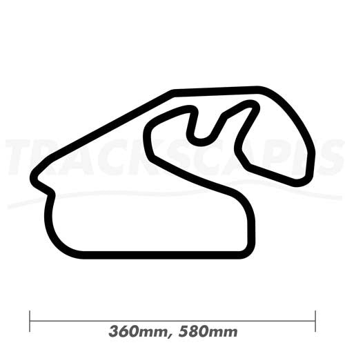 Autodromo Jose Carlos Pace Formula One Wood Race Track Wall Art 360 and 580mm Model Dimensions
