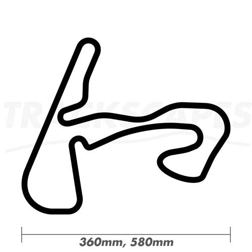 Circuit Park Zandvoort's Grand Prix Circuit Wooden Race Track Wall Art 360 and 580mm Carving Dimensions