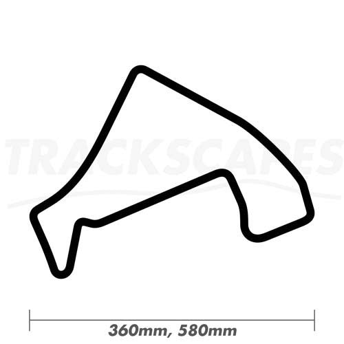 Circuit Trois-Rivières Canada 360 and 580mm Wooden Race Track Wall Carving Dimensions