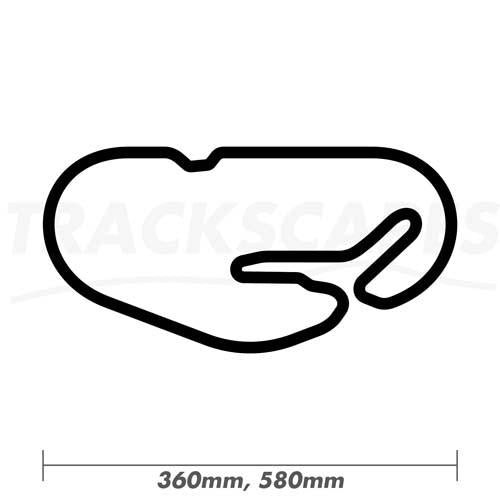 Daytona Speedway Road Course Racing Track Art 360mm and 580mm Dimensions