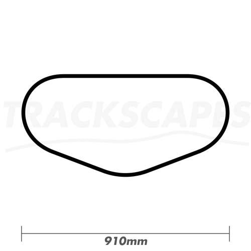 Daytona Speedway Tri-Oval Track Art by Trackscapes 910mm Dimensions