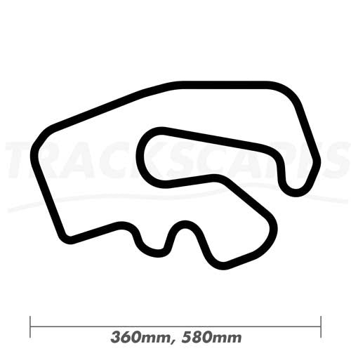 GYG Karting 360 and 580mm Wooden Race Track Wall Carving Dimensions