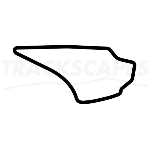 Knockhill Racing Circuit Wooden Racing Track Replica Wall Art Shape Layout