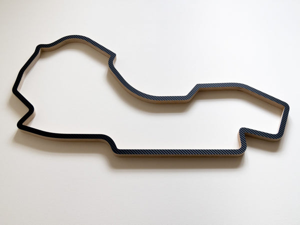Melbourne Grand Prix Circuit 910mm Sculpture in Carbon Finish Low Angle
