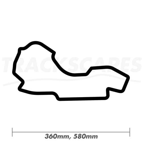 Melbourne Grand Prix Circuit Wood Race Track Wall Art 360 and 580mm Model Dimensions