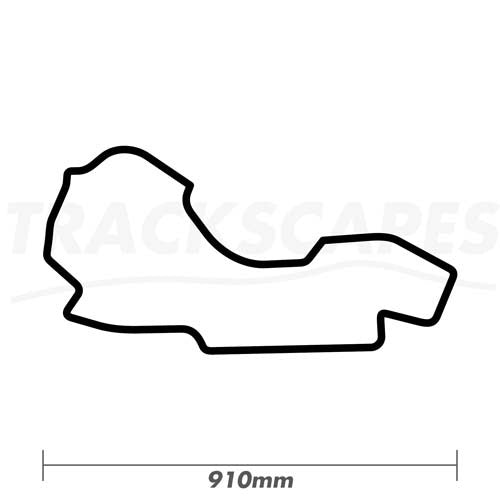Melbourne Grand Prix Circuit Wood Race Track Wall Art 910mm Model Dimensions