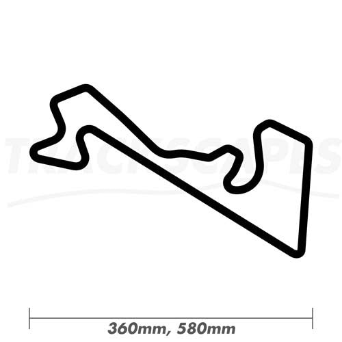 Moscow Raceway Wood Race Track Wall Art 360 and 580mm Model Dimensions