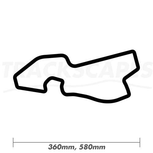 The Raceway at Belle Island Track Art 360mm and 580mm Sculpture Dimensions