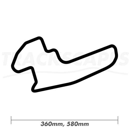 Streets of Toronto 360 and 580mm Wooden Race Track Wall Carving Dimensions