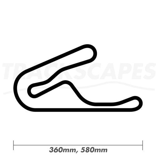 Tsukuba Circuit Wooden Racing Track Wall Art Carving by Trackscapes - 360 and 580mm Dimensions