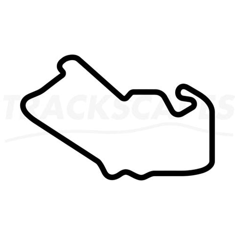 Silverstone GP Layout 1997 to 2009 of Wooden Racing Circuit Wall Art