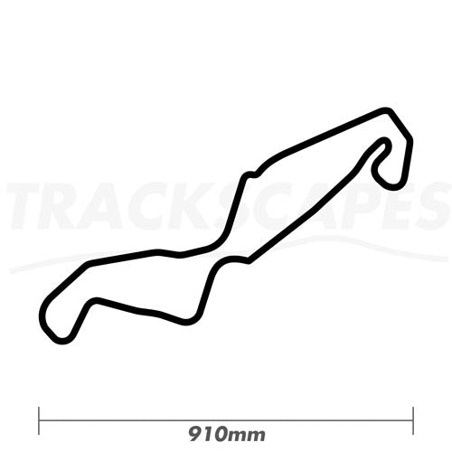 TT Circuit Assen Wood Race Track Wall Art 910mm Model Dimensions