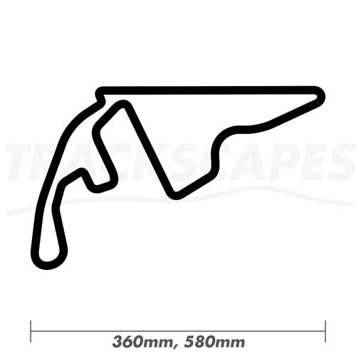 Yas Marina 2021 Abu Dhabi Wooden Racing Circuit Sculpture Dimensions for 360mm and 580mm Sizes