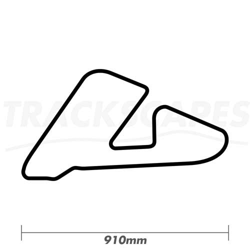 Aintree Motor Racing Grand Prix Circuit 910mm Carved Sculpture Dimensions