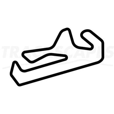 Autódromo Internacional do Algarve, Portimao, FIA Slow Fast (F1) Version. Wooden Racing Track Wall Art Carving by Trackscapes - Layout