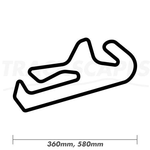 Autódromo Internacional do Algarve, Portimao, FIM Version Wooden Racing Track Wall Art Carving by Trackscapes - 360 and 580mm Dimensions