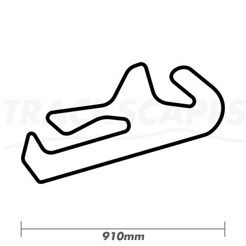 Autódromo Internacional do Algarve, Portimao, FIM Version Wooden Racing Track Wall Art Carving by Trackscapes - 910mm Dimensions