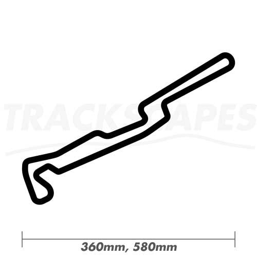 Varano Riccardo Paletti Racing Track Art Carved Sculpture 360 and 580mm Dimensions
