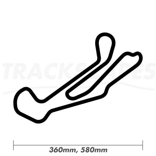 Barber Motorsports Park Racing Track Art 360mm and 580mm Dimensions