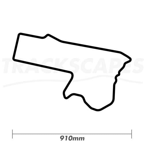 Mount Panorama Bathurst Wood Race Track Wall Art 910mm Model Dimensions