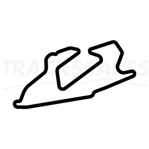 Bedford Autodrome GT Circuit Wooden Racing Track Replica Wall Art Shape Layout