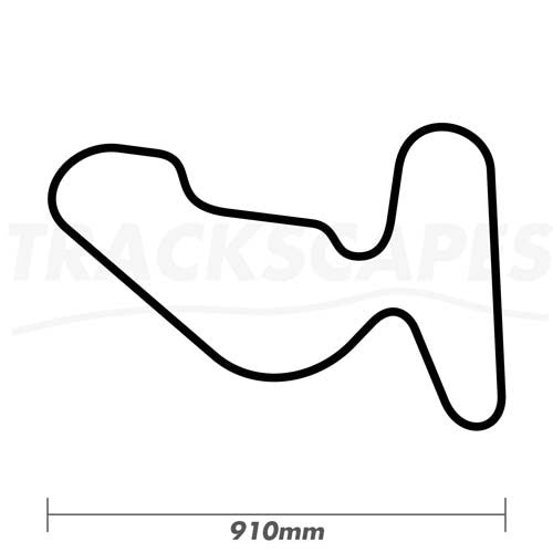 Bedford Autodrome PalmerSports East Circuit Wood Race Track Wall Art 910mm Model Dimensions