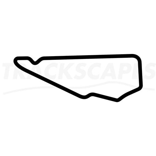 Bedford Autodrome PalmerSports South Circuit Wooden Racing Track Replica Wall Art Shape Layout