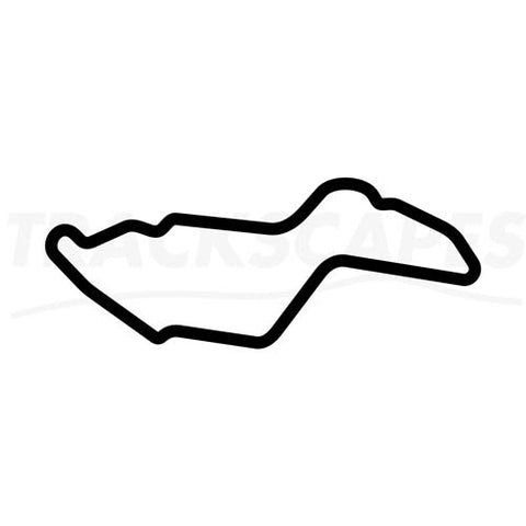 Bedford Autodrome PalmerSports West Circuit Wooden Racing Track Replica Wall Art Shape Layout