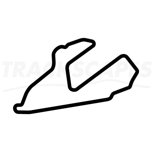 Bedford Autodrome SW Circuit Wooden Racing Track Replica Wall Art Shape Layout