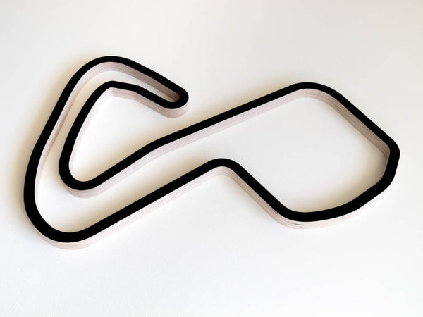 Brands Hatch GP Circuit Wooden F1 Racing Track Wall Art Replica