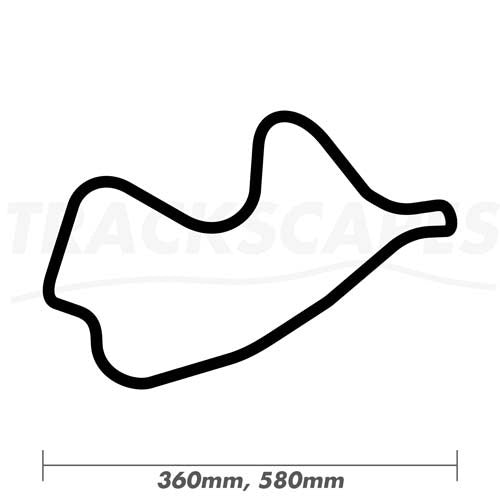 Canadian Tire Motorsport Park 360 and 580mm Wooden Wall Carving Dimensions