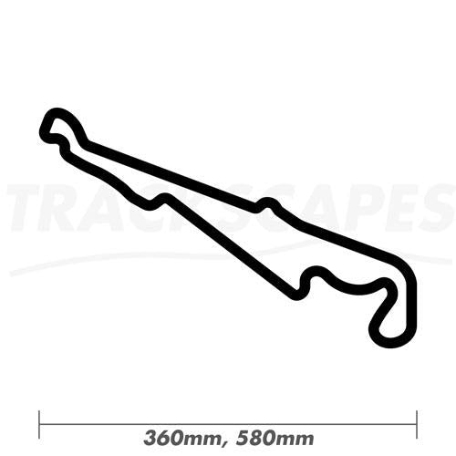 Circuit Automobile Paul Ricard F1 Track in France Wood Racing Track 360 and 580mm Sculpture Dimensions