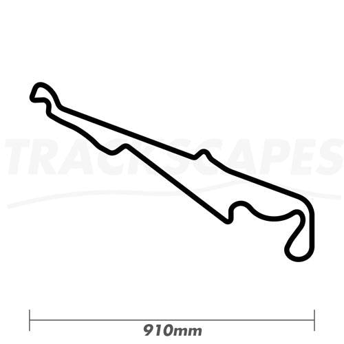 Circuit Automobile Paul Ricard F1 Track in France Wooden Race Track 910mm Sculpture Dimensions