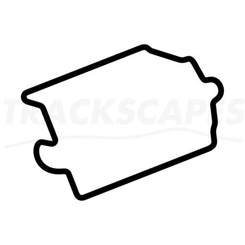 Circuit Des Invalides Paris France Wooden Racing Track Replica Wall Art Shape Layout