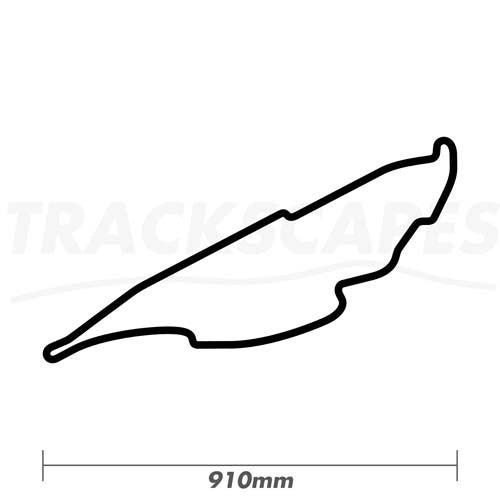 Circuit Gilles Villeneuve Formula One GP Wood Race Track Wall Art 910mm Model Dimensions