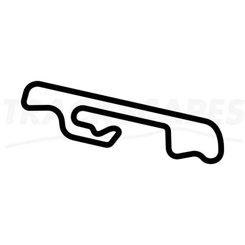 Circuit de Fay de Bretagne Nantes France Wooden Racing Track Replica Wall Art Shape Layout