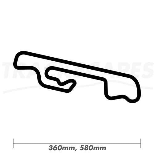 Circuit de Fay de Bretagne Nantes France Wood Race Track Wall Art 360 and 580mm Model Dimensions