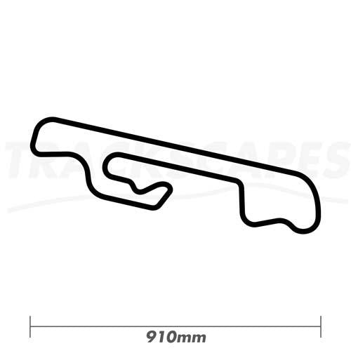 Circuit de Fay de Bretagne Nantes France Wood Race Track Wall Art 910mm Model Dimensions