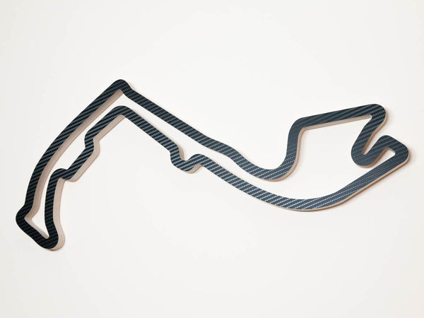 Circuit de Monaco Monte Carlo Wood Race Course Wall Art Replica in  Carbon Finish