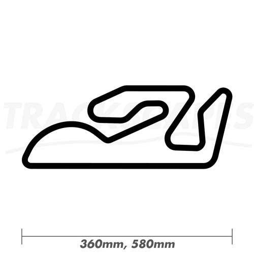 Circuit de la Comunitat Valenciana Ricardo Tormo Wood Race Track Wall Art 360 and 580mm Model Dimensions