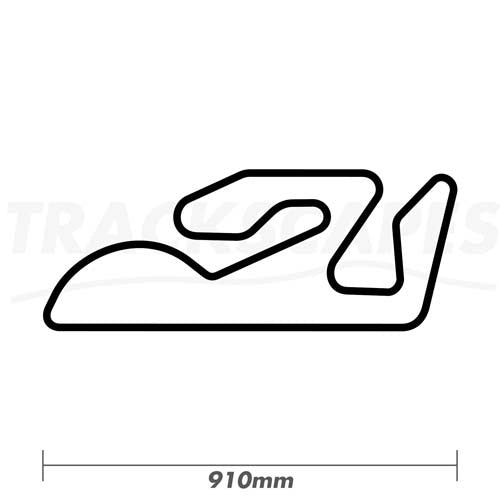 Circuit de la Comunitat Valenciana Ricardo Tormo Wood Race Track Wall Art 910mm Model Dimensions