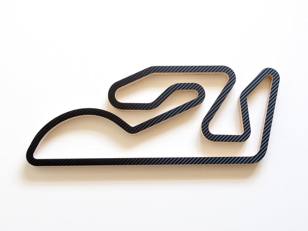 Circuit de Valencia Wall Sculpture in Carbon