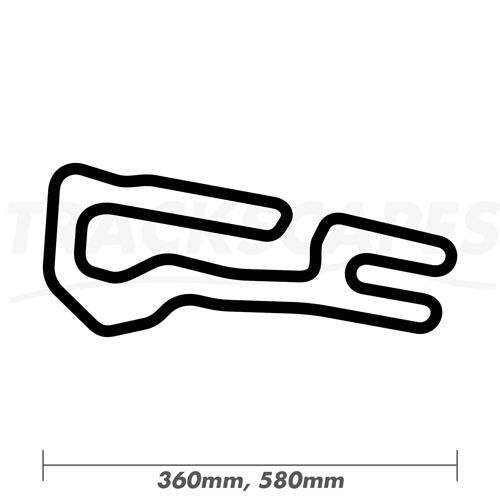 Circuito South Garda Karting at Lonato del Garda, Italy Wood Race Track Wall Art 360 and 580mm Dimensions