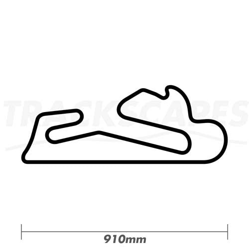 Circuito do Estoril 910mm Wooden Wall Carving Dimensions