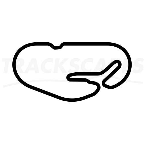 Daytona Speedway Road Course Racing Track Art Layout