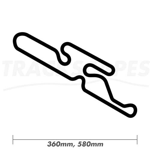 Dunkeswell Kart Racing Club Circuit at Mansell Raceway UK 360 and 580mm Wooden Wall Carving Dimensions