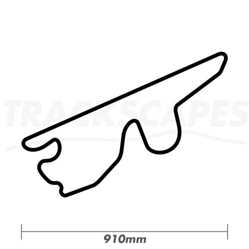 Fuji Speedway Wood Race Track Wall Art 910mm Model Dimensions